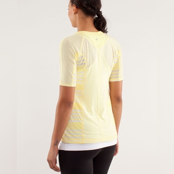 Lululemon Puri Tee Short Sleeve
Tonka Stripe Mellow Lemon / Mellow Lemon Sz 6 - Picture 4 of 8